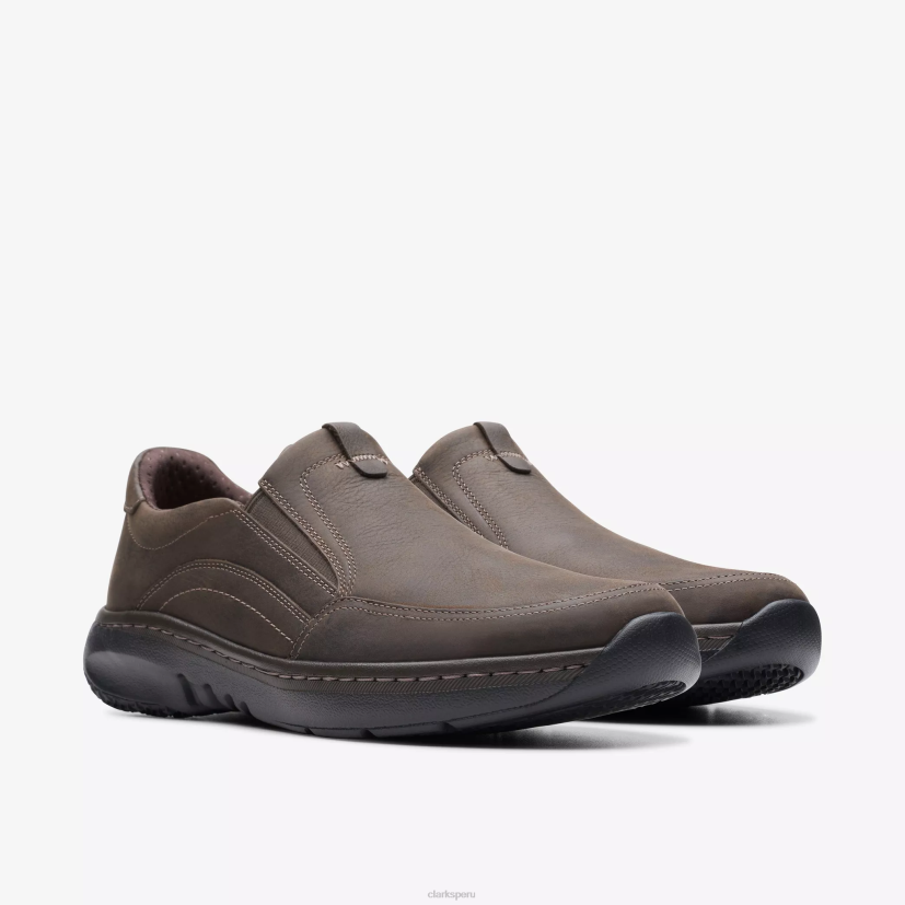 HZVP728 clarks pro paso marrón oscuro caído Clarks