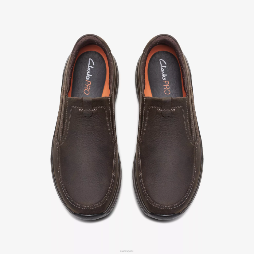 HZVP728 clarks pro paso marrón oscuro caído Clarks