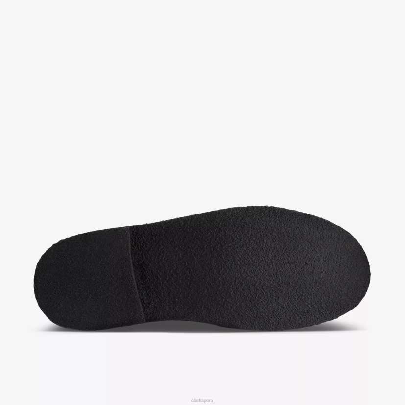 HZVP729 bota del desierto negro pulido Clarks