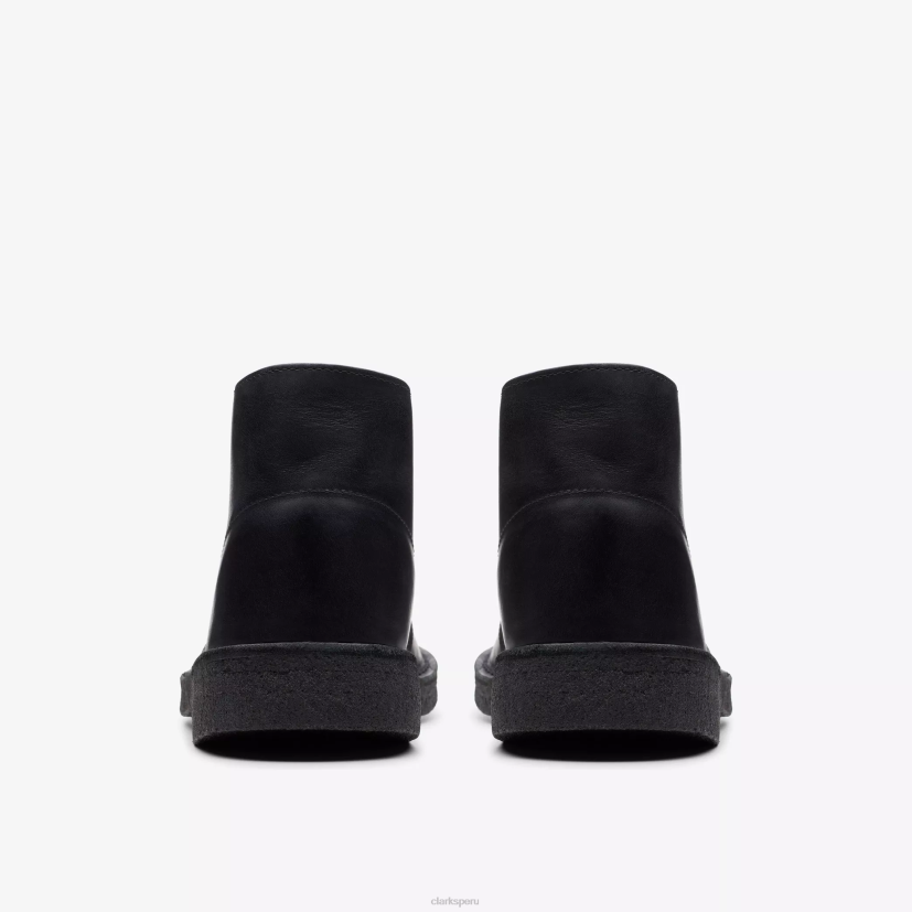 HZVP729 bota del desierto negro pulido Clarks