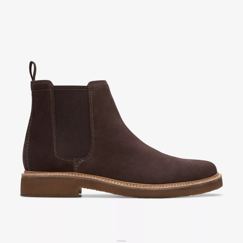 HZVP735 clarkdale fácil gamuza marrón oscuro Clarks