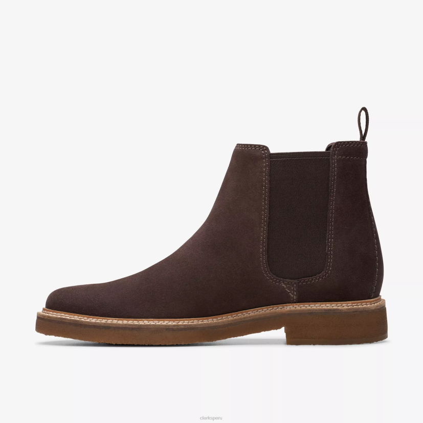 HZVP735 clarkdale fácil gamuza marrón oscuro Clarks
