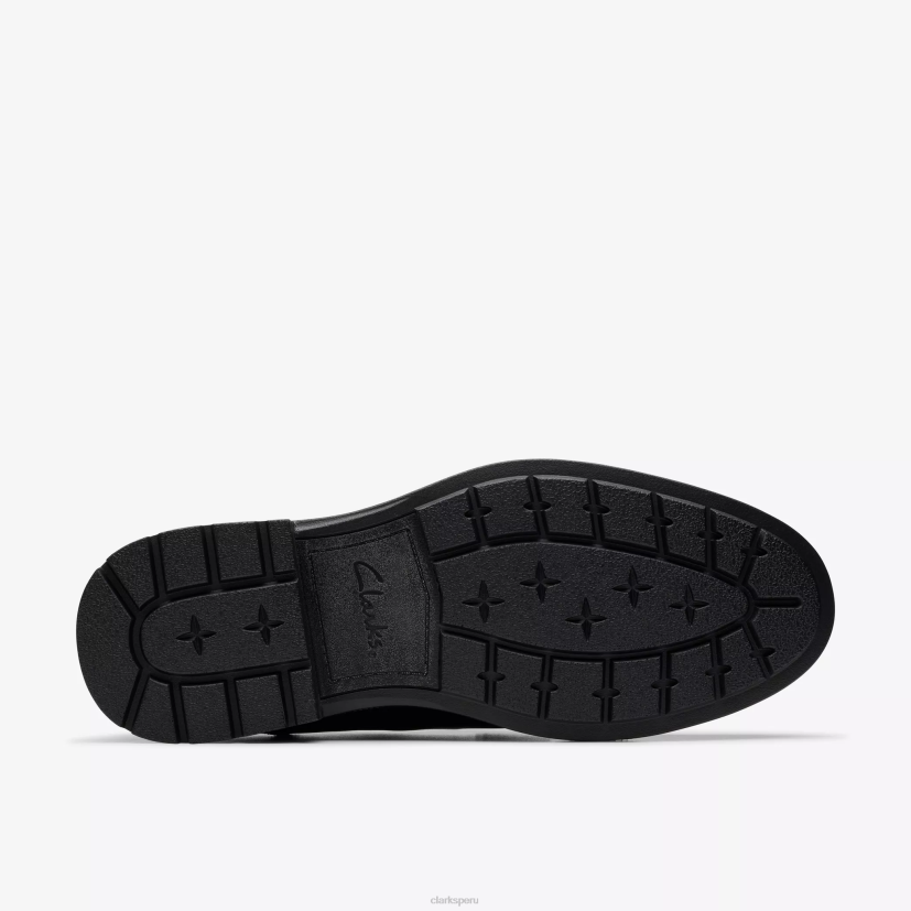 HZVP737 paso de la ONU cuero negro Clarks