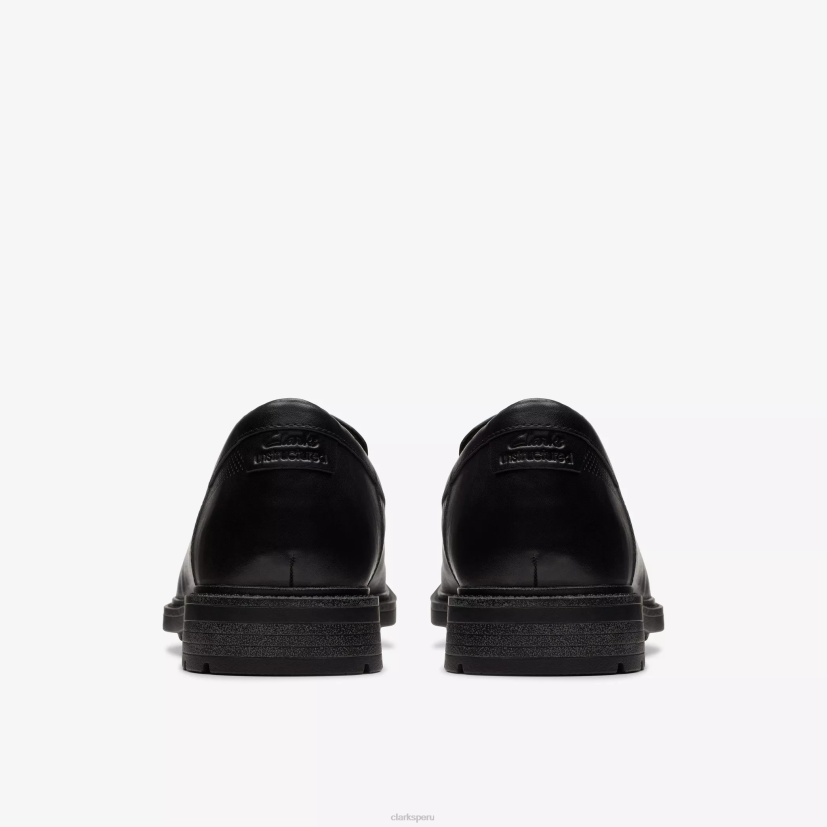 HZVP737 paso de la ONU cuero negro Clarks