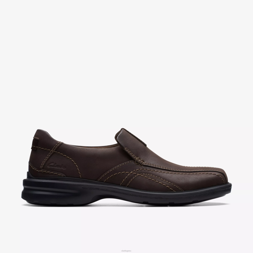 HZVP744 paso gessler cuero marrón oscuro Clarks