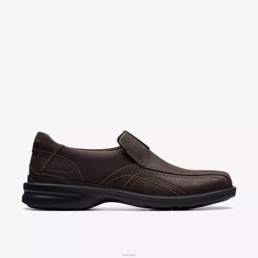 HZVP744 paso gessler cuero marrón oscuro Clarks