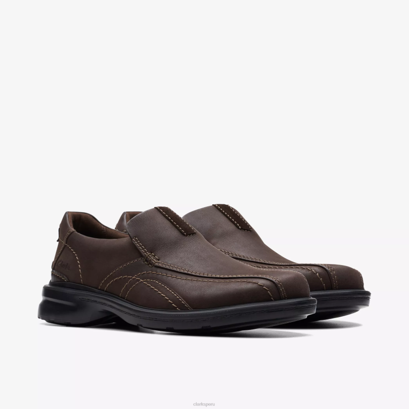 HZVP744 paso gessler cuero marrón oscuro Clarks
