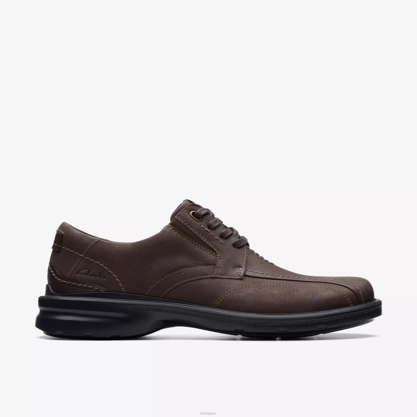 HZVP746 encaje gessler cuero marrón oscuro Clarks