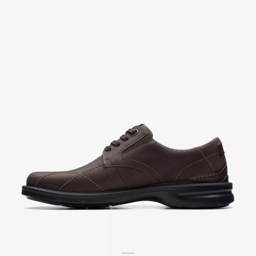 HZVP746 encaje gessler cuero marrón oscuro Clarks