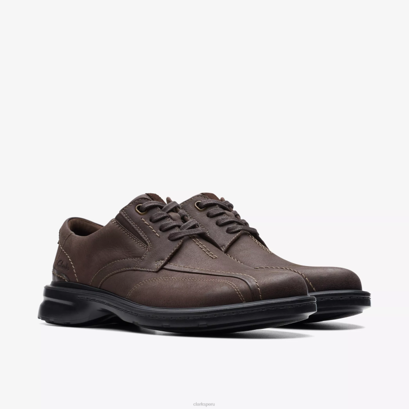 HZVP746 encaje gessler cuero marrón oscuro Clarks