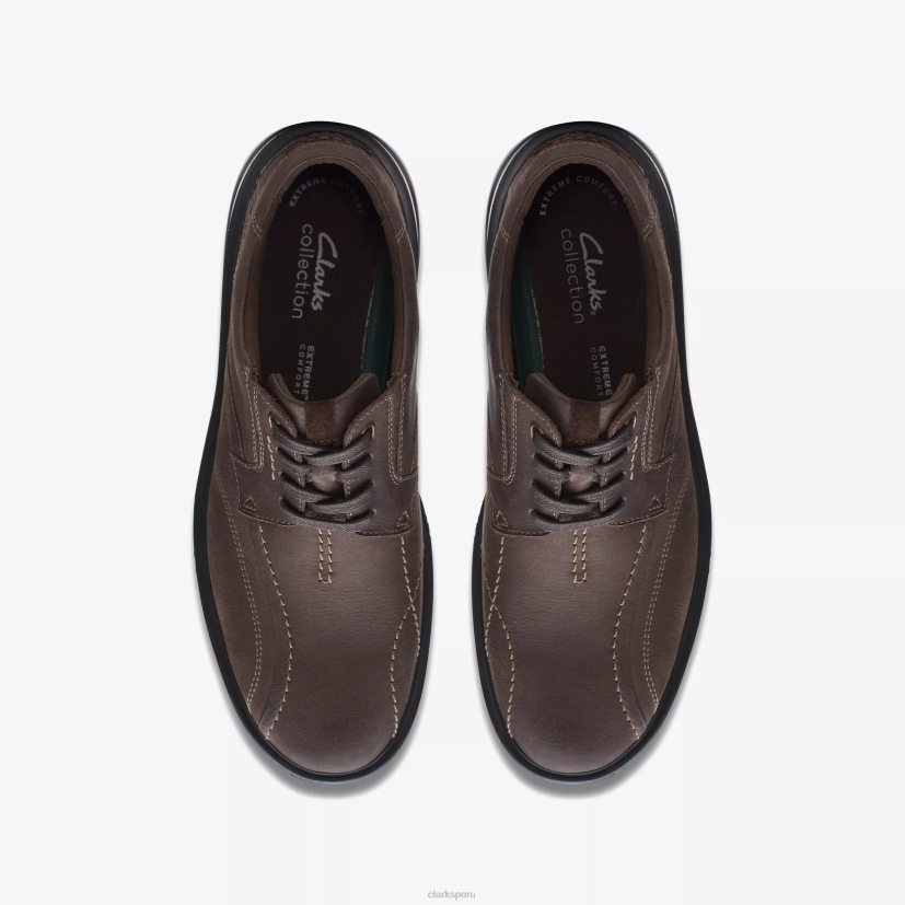 HZVP746 encaje gessler cuero marrón oscuro Clarks