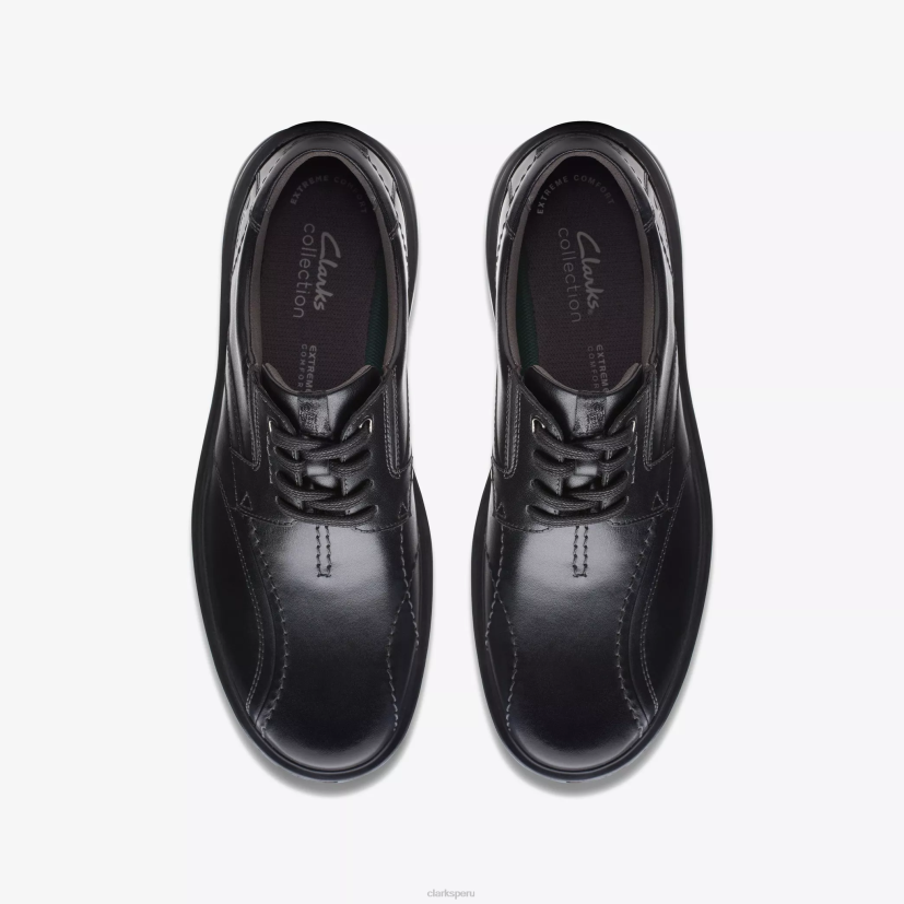 HZVP747 encaje gessler cuero negro Clarks