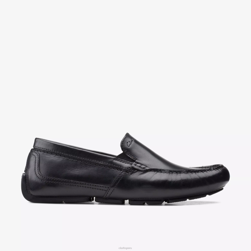 HZVP754 tirador llano cuero negro Clarks