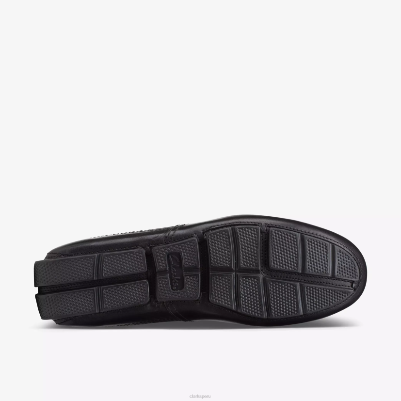 HZVP754 tirador llano cuero negro Clarks