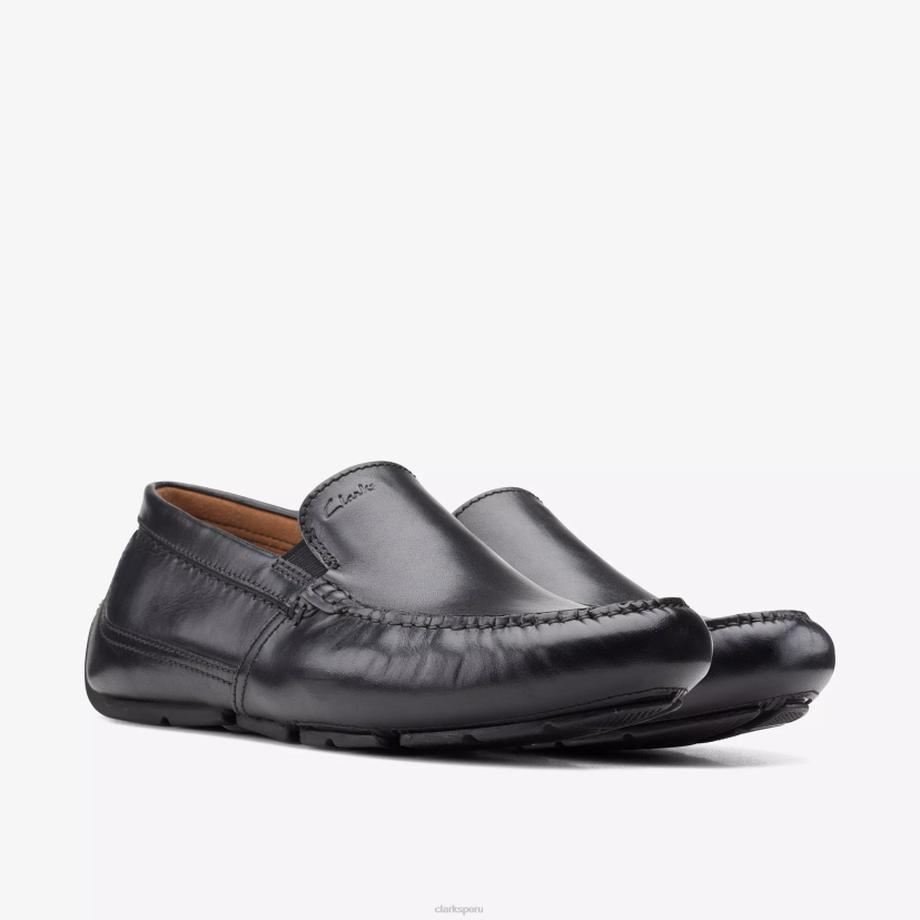 HZVP754 tirador llano cuero negro Clarks