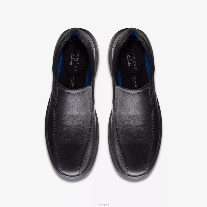 HZVP758 paso de bradley cuero negro caído Clarks