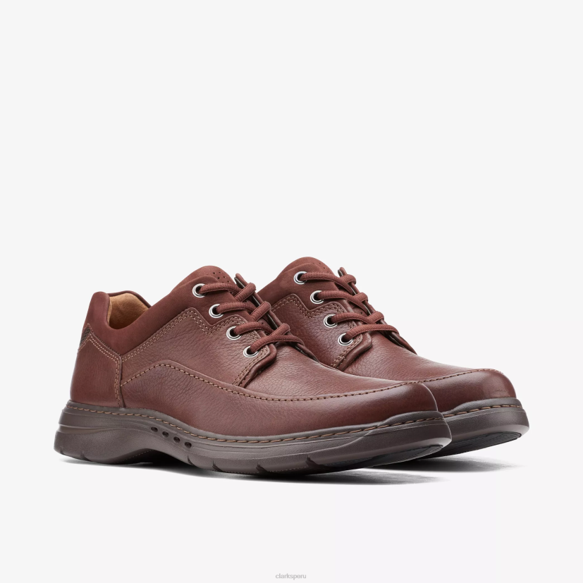 HZVP759 encaje brawley cuero caoba Clarks