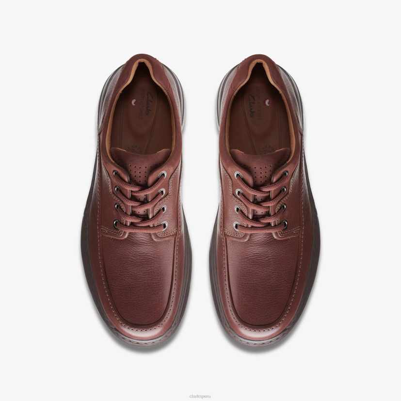 HZVP759 encaje brawley cuero caoba Clarks