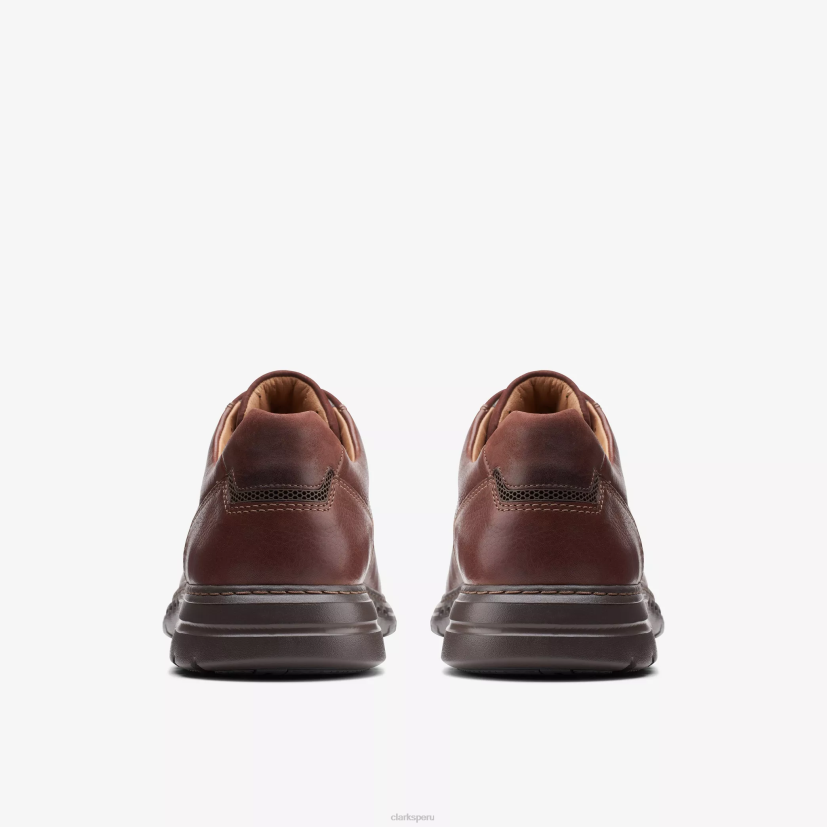 HZVP763 ritmo de pelea cuero caoba Clarks