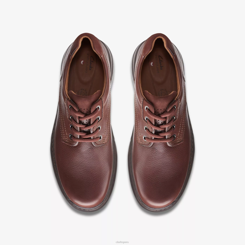 HZVP763 ritmo de pelea cuero caoba Clarks