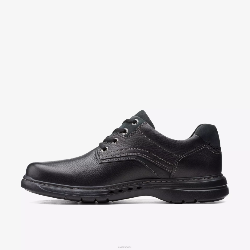 HZVP764 ritmo de pelea cuero negro Clarks