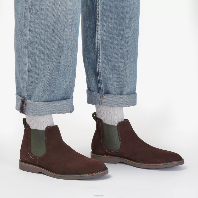 HZVP765 ático lt superior gamuza marrón oscuro Clarks