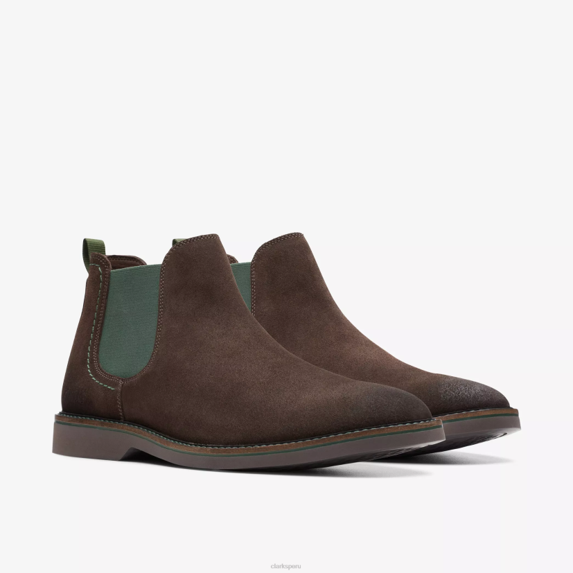 HZVP765 ático lt superior gamuza marrón oscuro Clarks