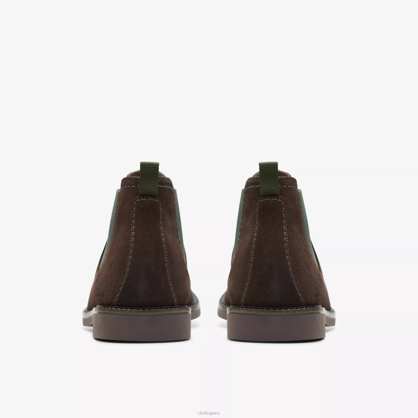 HZVP765 ático lt superior gamuza marrón oscuro Clarks