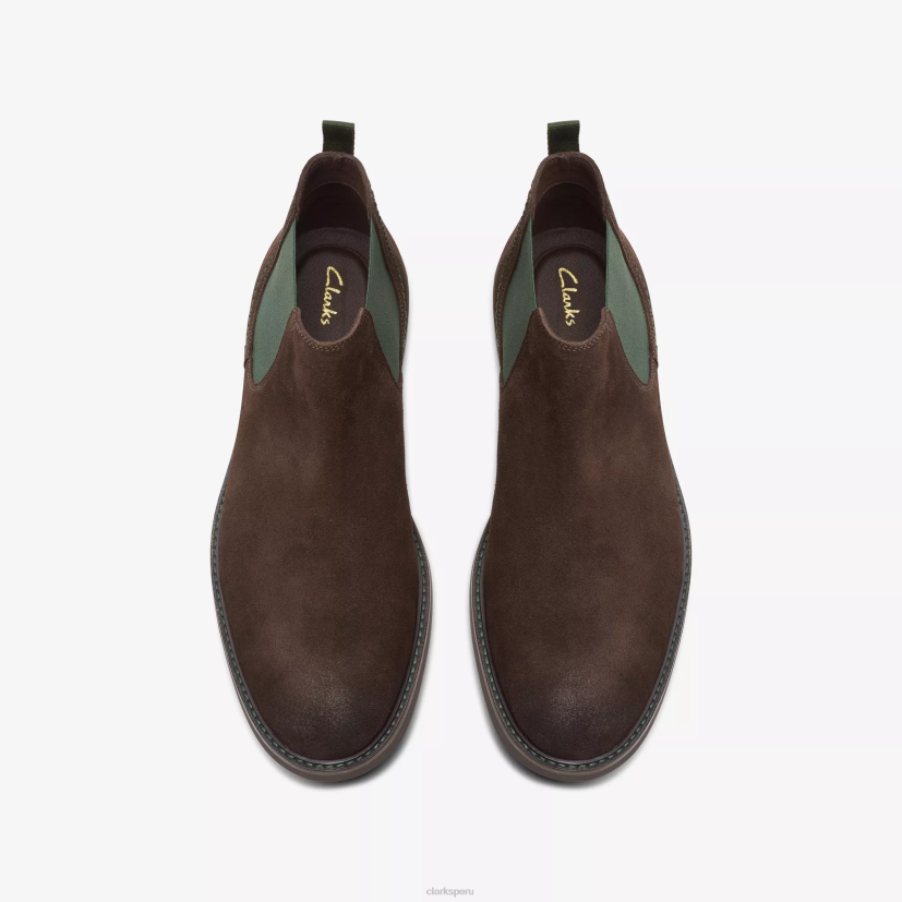 HZVP765 ático lt superior gamuza marrón oscuro Clarks