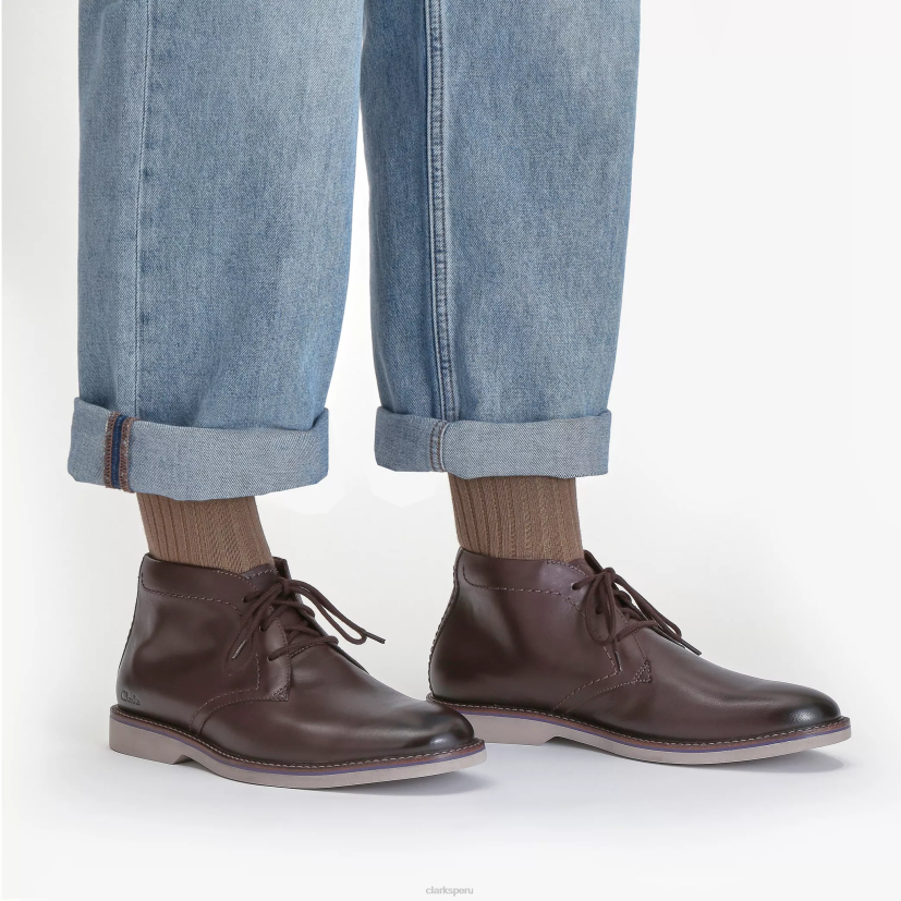 HZVP767 ático lt hola cuero marrón oscuro Clarks