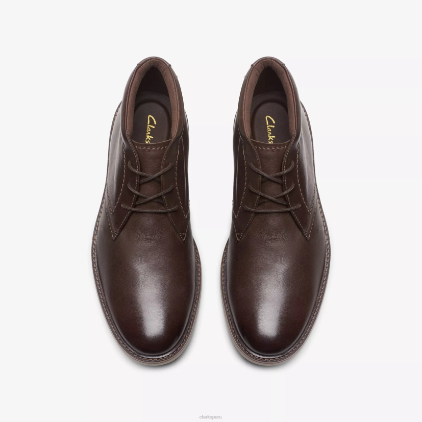 HZVP767 ático lt hola cuero marrón oscuro Clarks