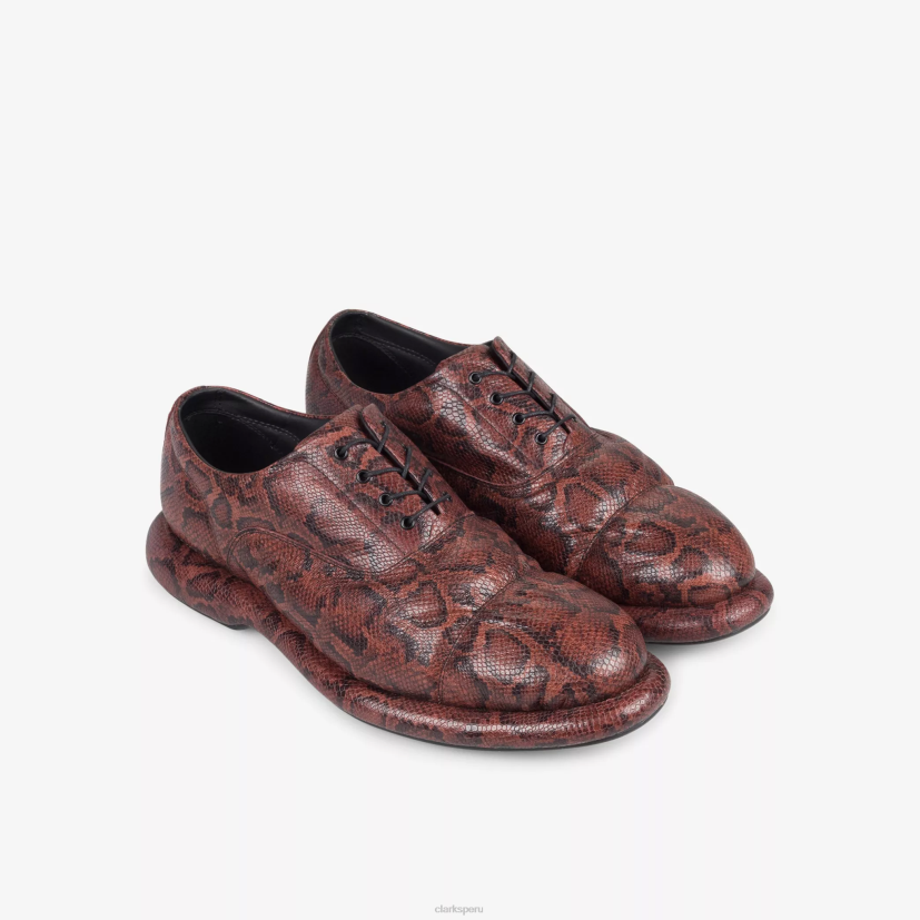 HZVP774 martine rose hombre oxford 1 serpiente marrón Clarks