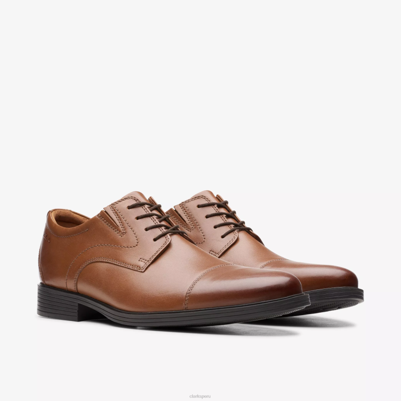 HZVP780 gorra whiddon cuero bronceado oscuro Clarks