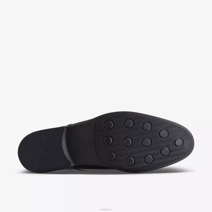 HZVP781 gorra whiddon cuero negro Clarks