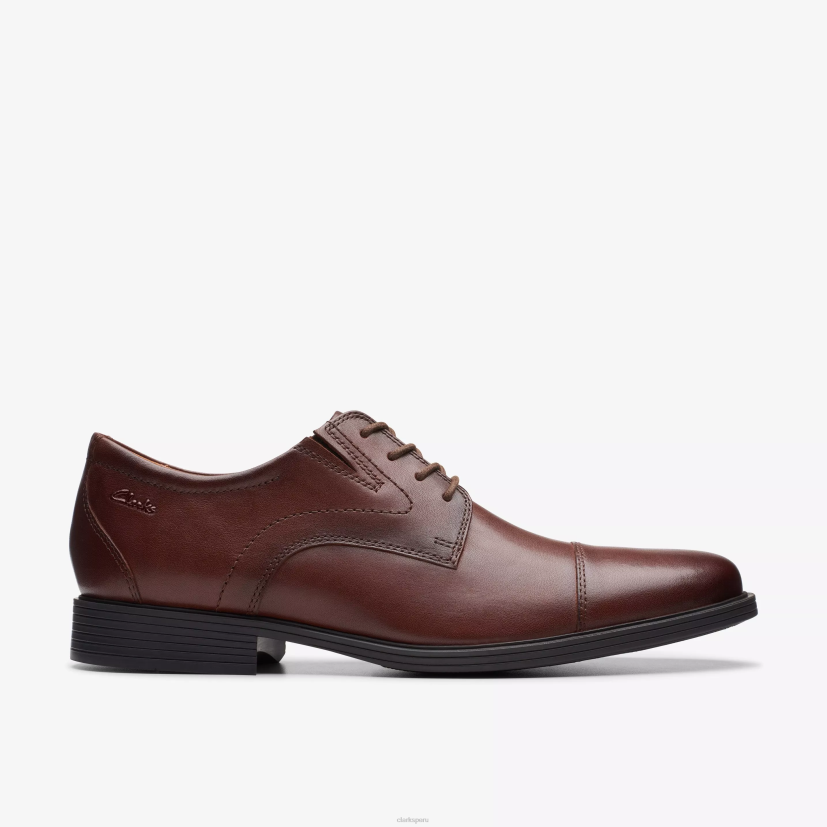 HZVP782 gorra whiddon cuero caoba Clarks