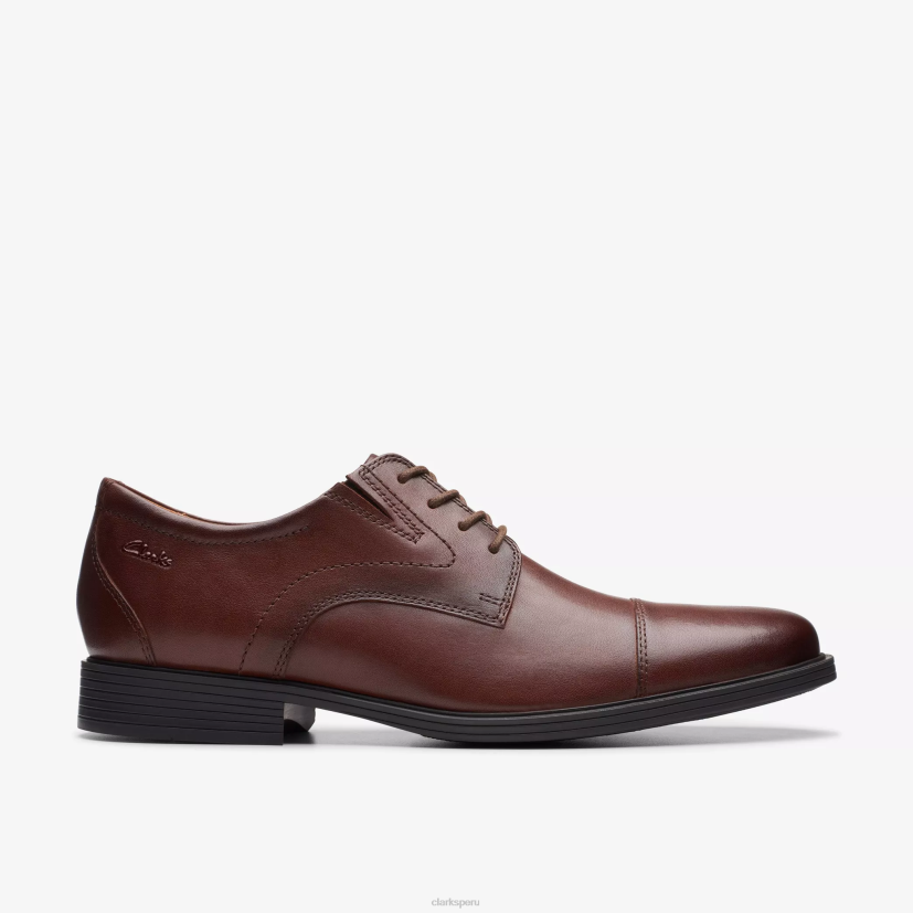 HZVP782 gorra whiddon cuero caoba Clarks