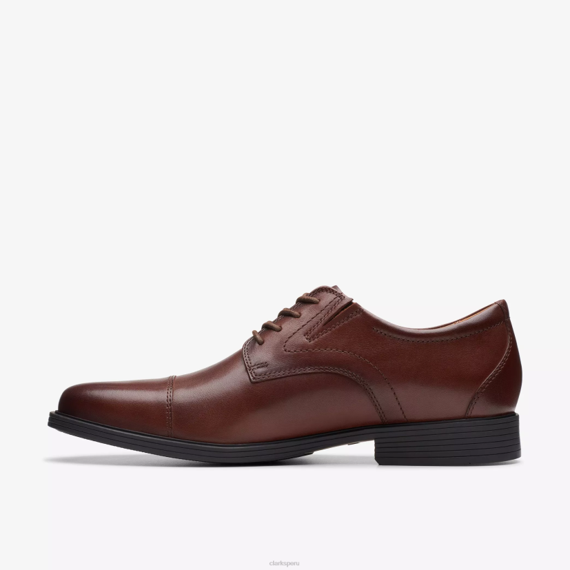 HZVP782 gorra whiddon cuero caoba Clarks