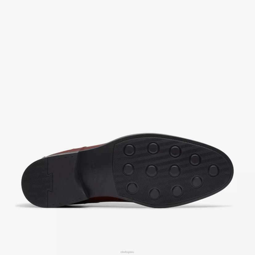 HZVP782 gorra whiddon cuero caoba Clarks