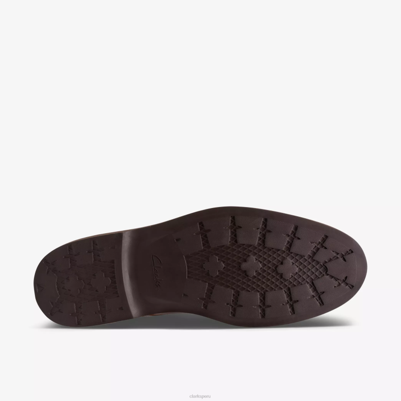 HZVP783 encaje de malwood cuero marrón Clarks