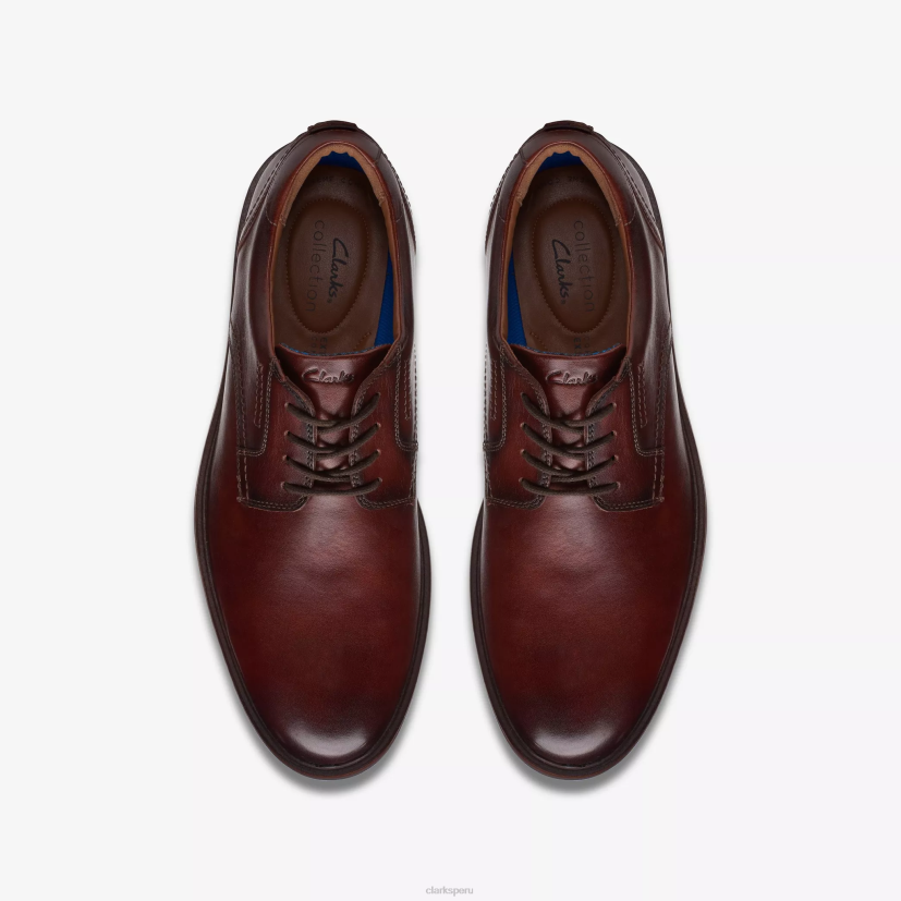 HZVP784 encaje de malwood cuero marrón Clarks