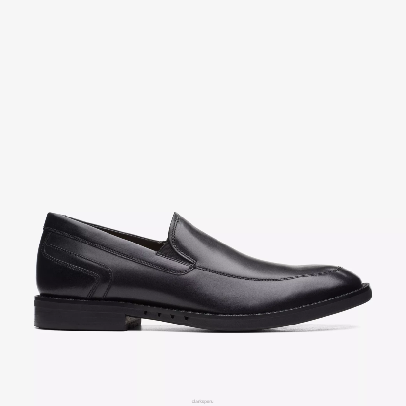 HZVP786 un gran paso cuero negro Clarks