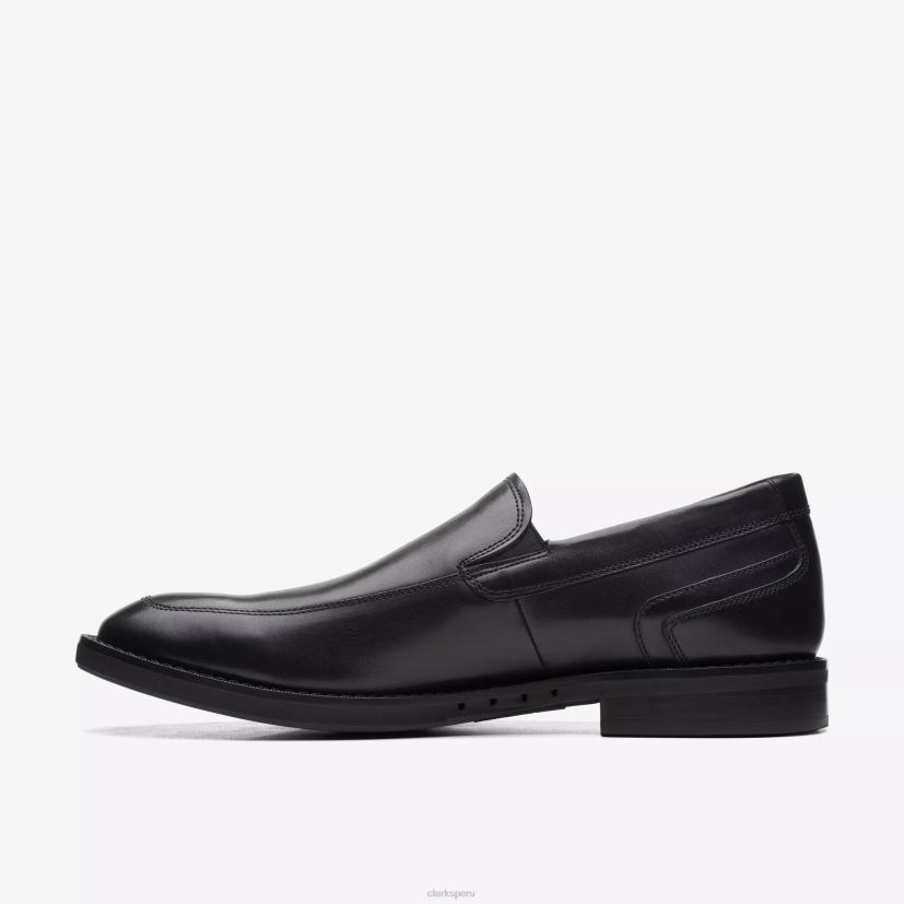 HZVP786 un gran paso cuero negro Clarks