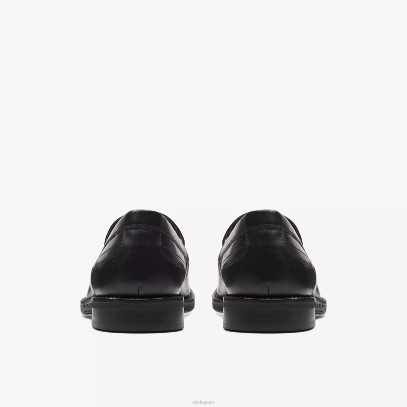 HZVP786 un gran paso cuero negro Clarks