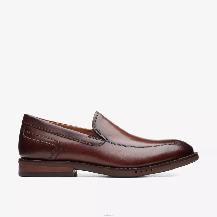 HZVP787 un gran paso cuero marrón Clarks