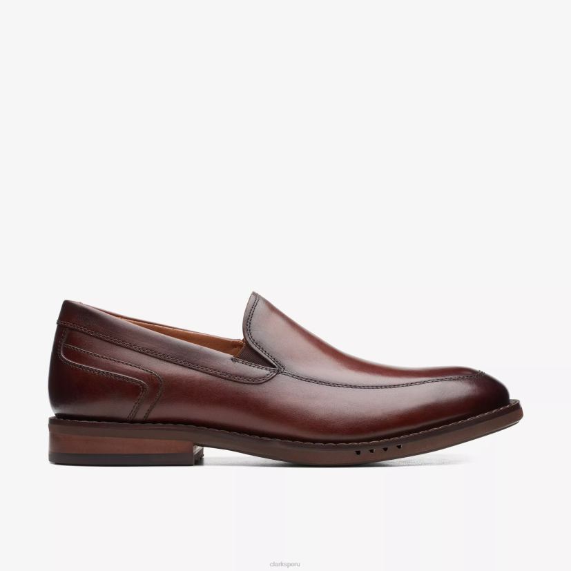 HZVP787 un gran paso cuero marrón Clarks