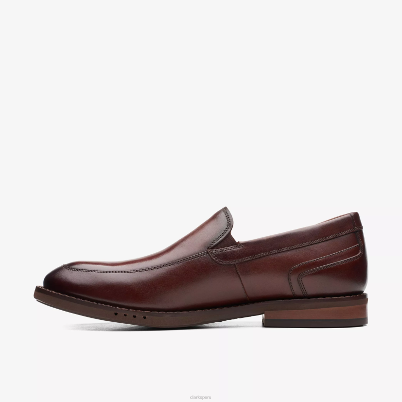 HZVP787 un gran paso cuero marrón Clarks