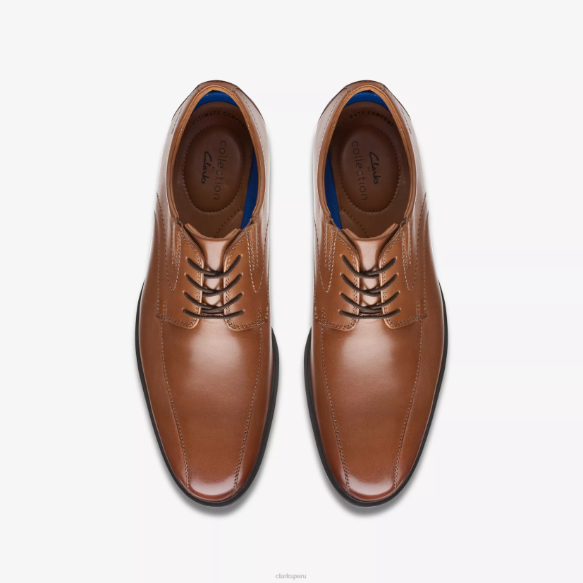 HZVP795 ritmo whiddon cuero bronceado oscuro Clarks