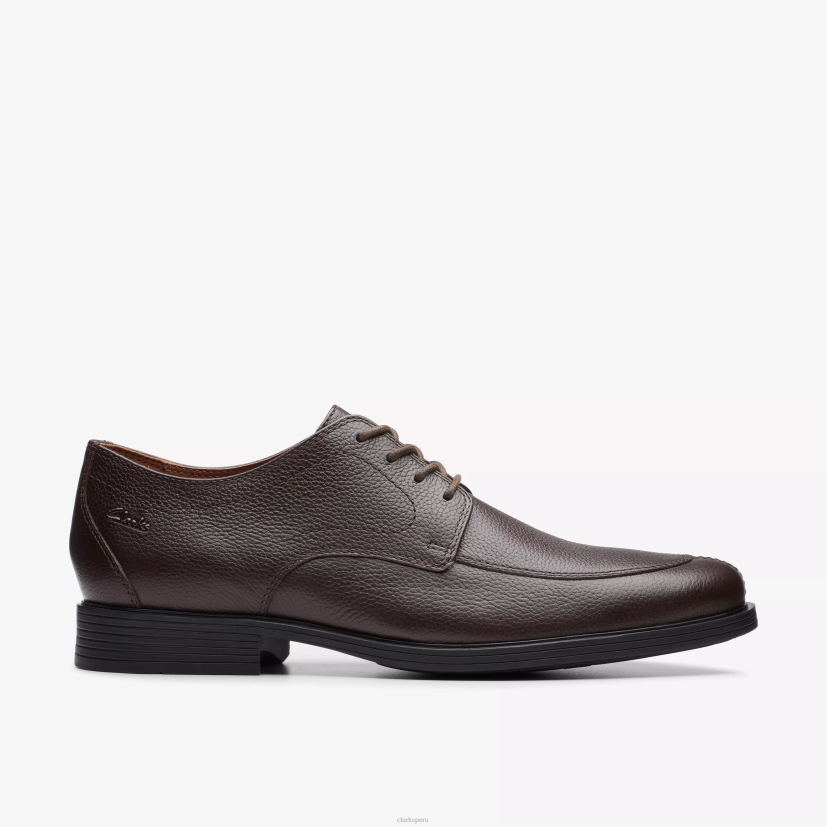 HZVP798 mandil de widdon marrón oscuro caído Clarks