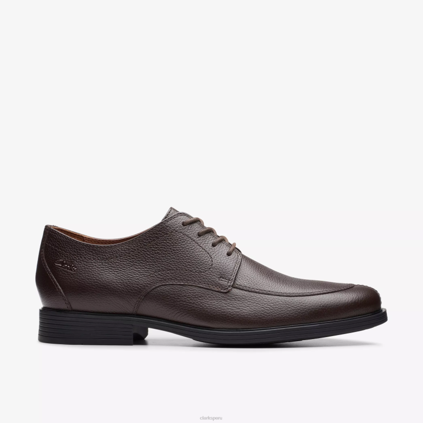 HZVP798 mandil de widdon marrón oscuro caído Clarks
