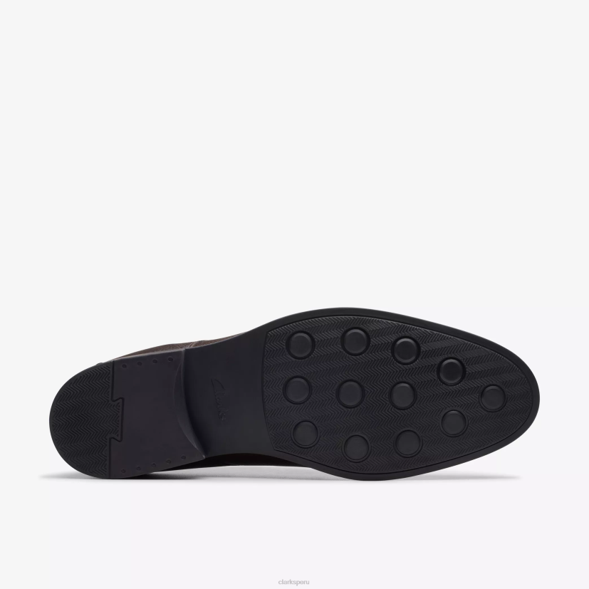 HZVP798 mandil de widdon marrón oscuro caído Clarks